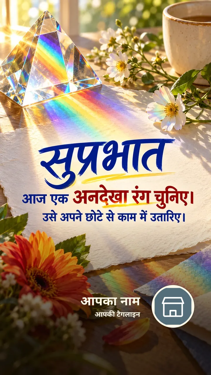 सुप्रभात - आज एक अनदेखा रंग चुनिए। - Suprabhat Image, फूल, प्रकृति