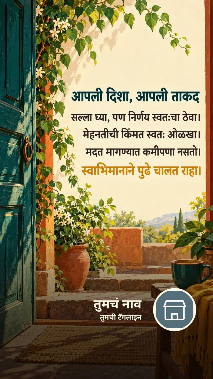 आपली दिशा, आपली ताकद - Motivation Image, फुलं, निसर्ग