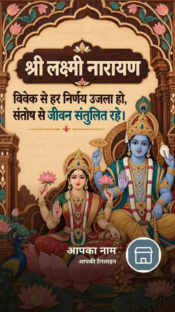 श्री लक्ष्मी नारायण - Bhakti Image, कमल, लक्ष्मी, विष्णु