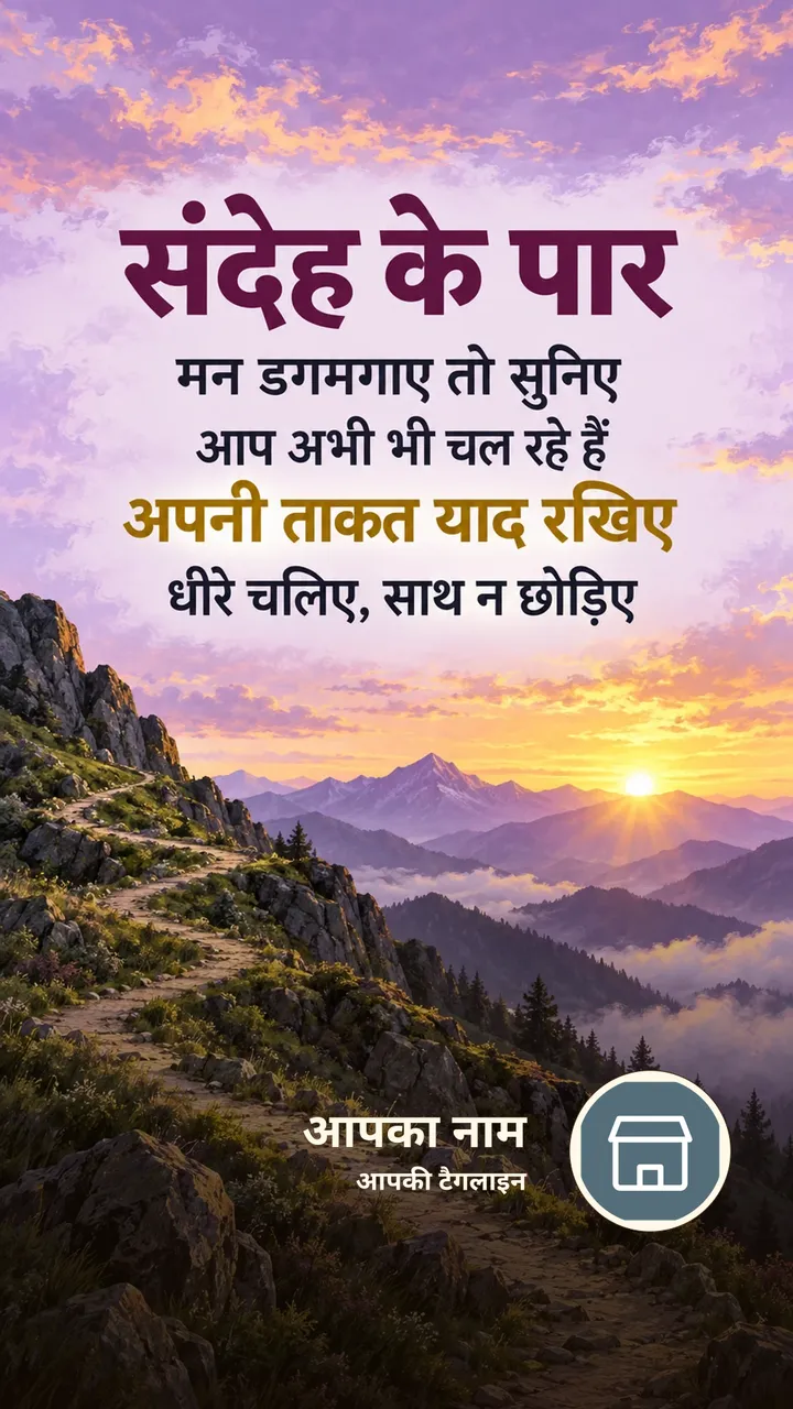 संदेह के पार - Motivational Image, प्रकृति, पहाड़
