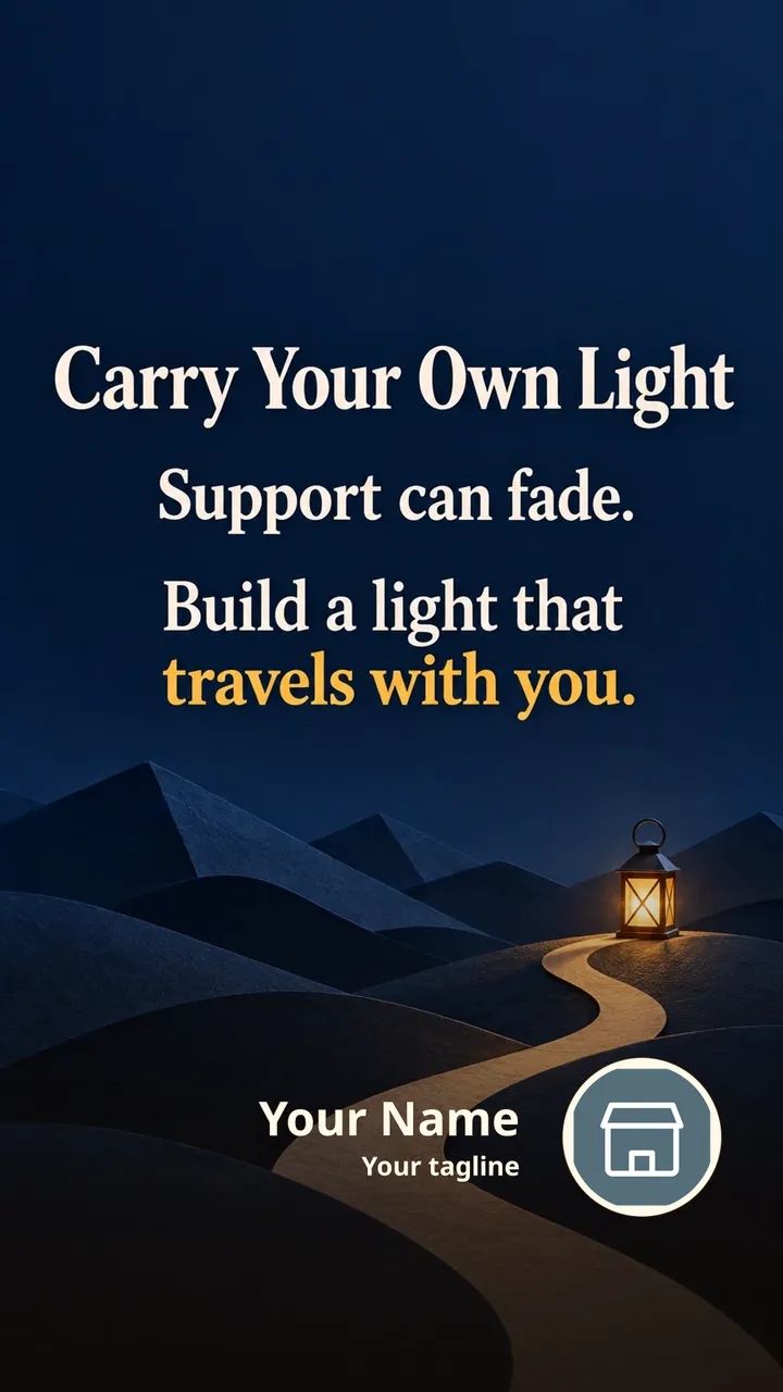 Carry Your Own Light - Quote Image