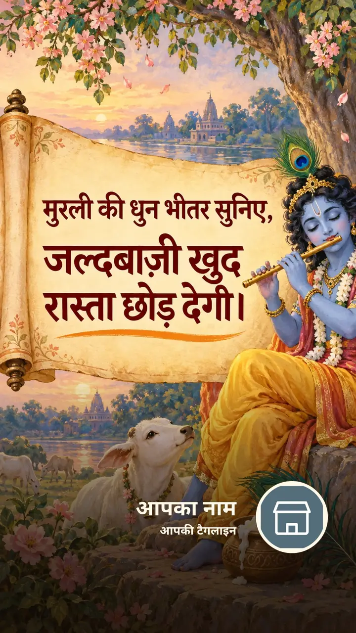 मुरली की धुन भीतर सुनिए, - Bhakti Image, कृष्ण