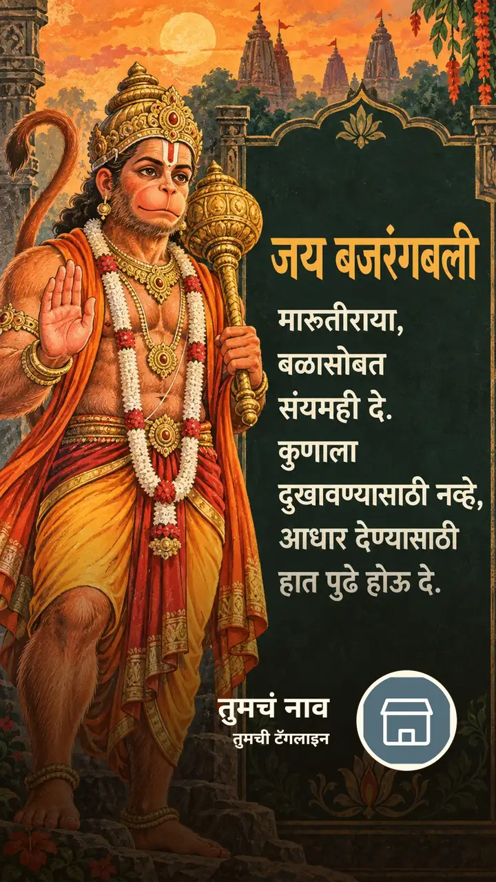 जय बजरंगबली - मारुतीराया, - Bhakti Image, हनुमान