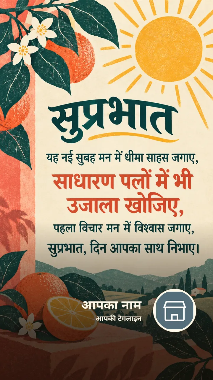 सुप्रभात - यह नई सुबह मन में धीमा साहस जगाए, - Suprabhat Image, फूल, सूर्योदय, प्रकृति