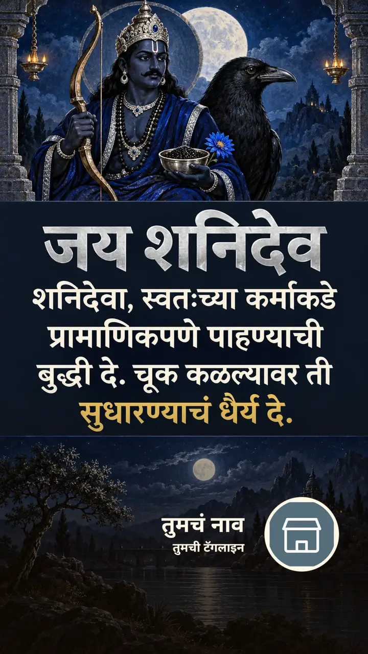 जय शनिदेव - शनिदेवा, स्वतःच्या कर्माकडे - Bhakti Image, नदी, शनिदेव