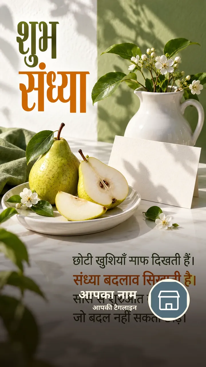 शुभ संध्या - छोटी खुशियाँ साफ दिखती हैं। - संध्या बदलाव - Sandhya Image