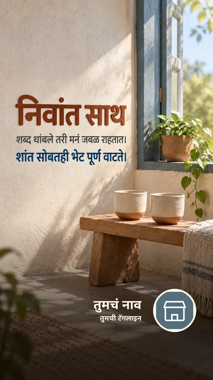 निवांत साथ - Suvichar Image