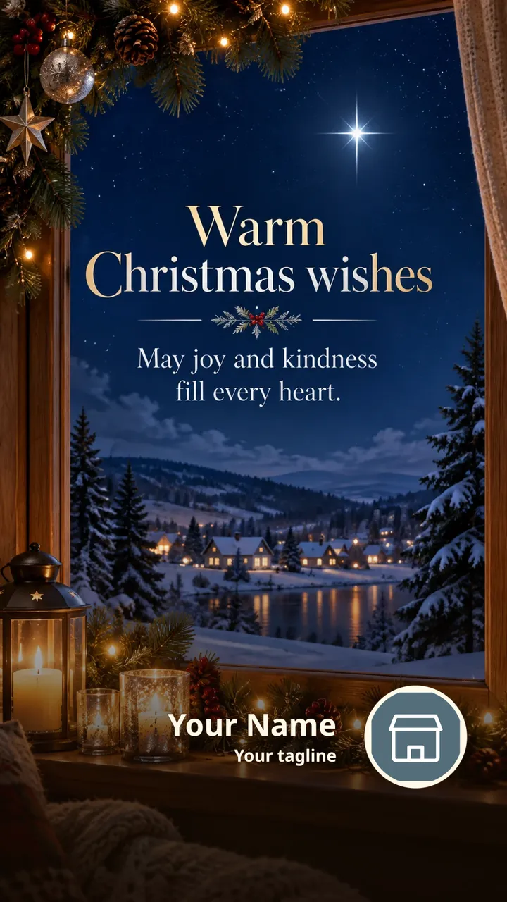 Warm Christmas wishes - Festival Image, Sky